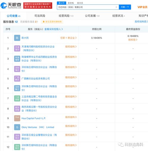 騰訊等資本注入深圳歸芯科技，科技與旅游融合項(xiàng)目策劃咨詢迎來新機(jī)遇